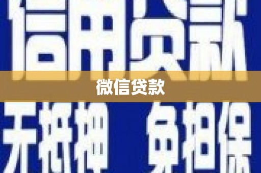 阆中微信贷款