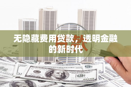 阆中无隐藏费用贷款，透明金融的新时代