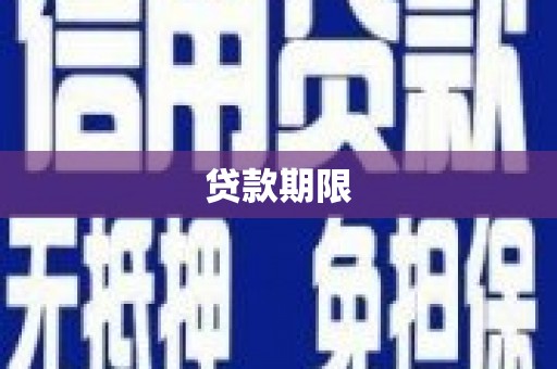 阆中贷款期限