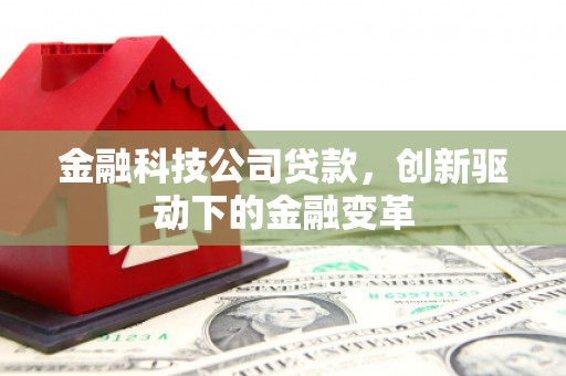 阆中金融科技公司贷款，创新驱动下的金融变革