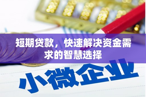 阆中短期贷款，快速解决资金需求的智慧选择
