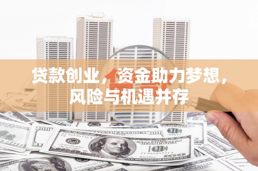 阆中贷款创业，资金助力梦想，风险与机遇并存