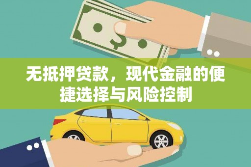 阆中无抵押贷款，现代金融的便捷选择与风险控制