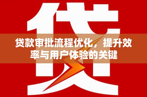 阆中贷款审批流程优化，提升效率与用户体验的关键