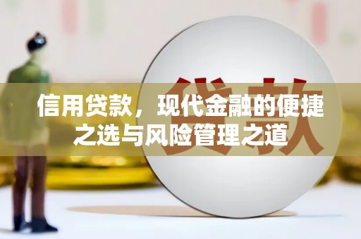 阆中信用贷款，现代金融的便捷之选与风险管理之道