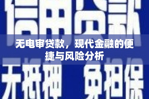 阆中无电审贷款，现代金融的便捷与风险分析