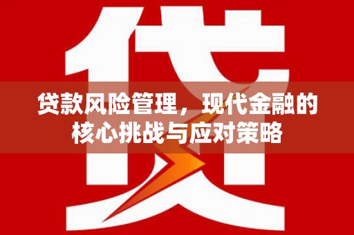 阆中贷款风险管理，现代金融的核心挑战与应对策略