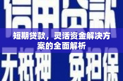 阆中短期贷款，灵活资金解决方案的全面解析