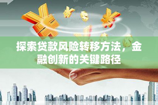 阆中探索贷款风险转移方法，金融创新的关键路径