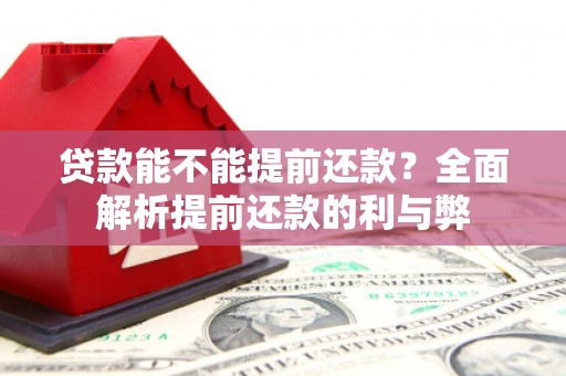 阆中贷款能不能提前还款？全面解析提前还款的利与弊