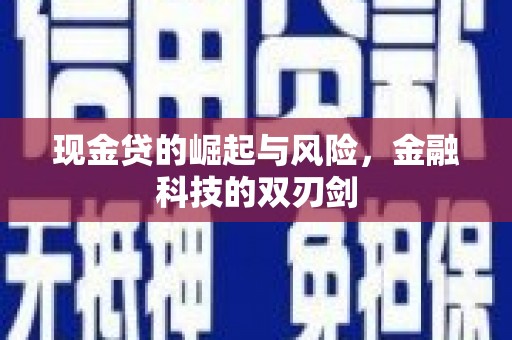 阆中现金贷的崛起与风险，金融科技的双刃剑
