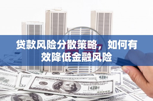 阆中贷款风险分散策略，如何有效降低金融风险