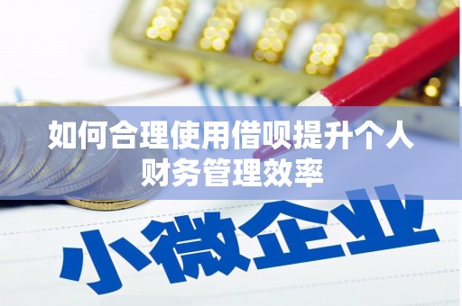 阆中如何合理使用借呗提升个人财务管理效率