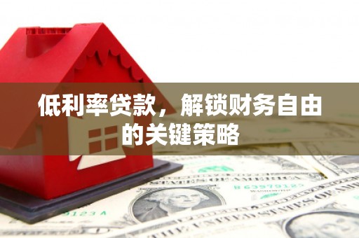 阆中低利率贷款，解锁财务自由的关键策略
