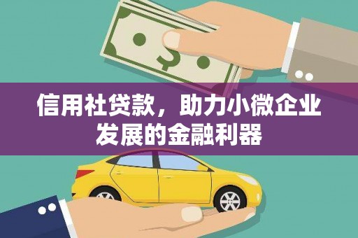 阆中信用社贷款，助力小微企业发展的金融利器