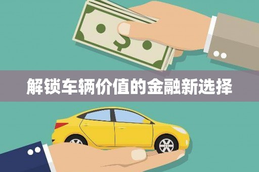 阆中解锁车辆价值的金融新选择