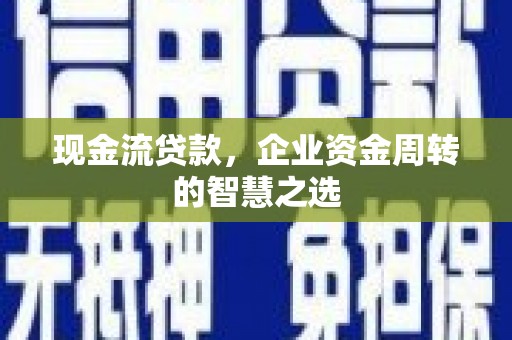阆中现金流贷款，企业资金周转的智慧之选