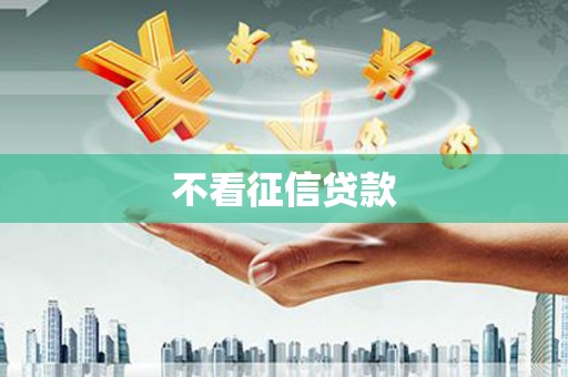 阆中不看征信贷款