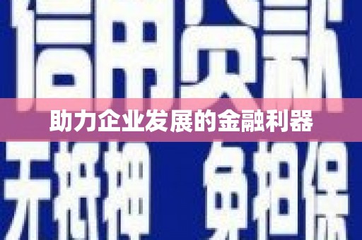 阆中助力企业发展的金融利器