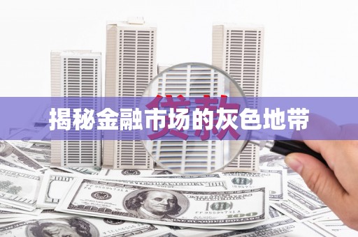 阆中揭秘金融市场的灰色地带