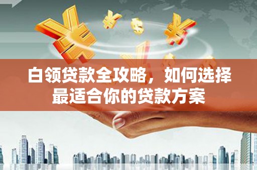 阆中白领贷款全攻略，如何选择最适合你的贷款方案