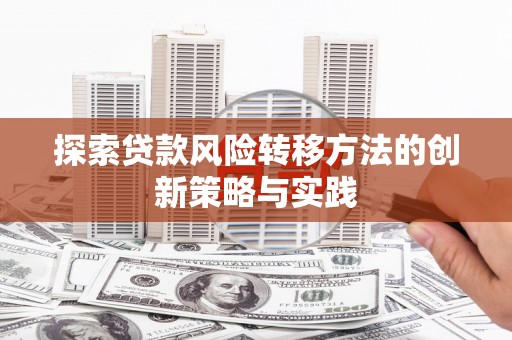 阆中探索贷款风险转移方法的创新策略与实践